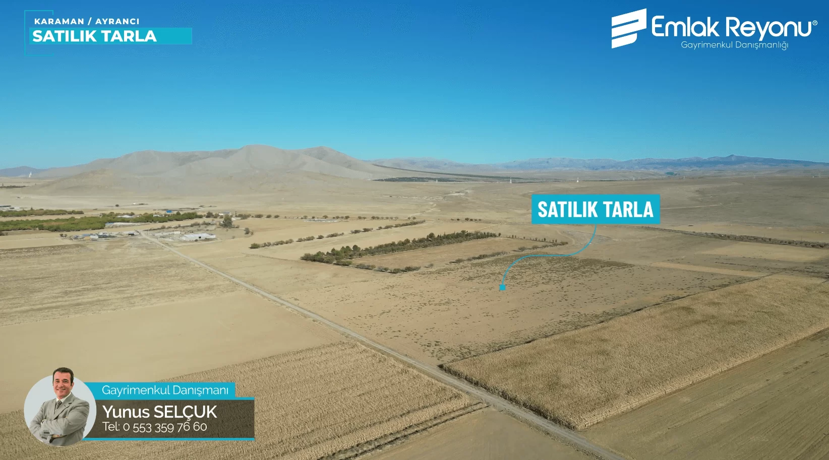 AYRANCI MERKEZ de SATILIK TARLA