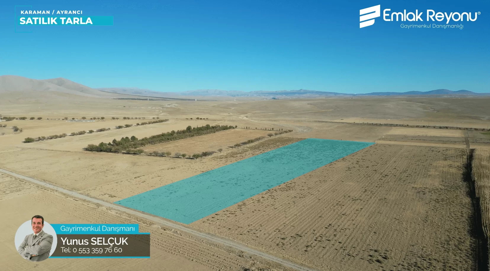 AYRANCI MERKEZ de SATILIK TARLA