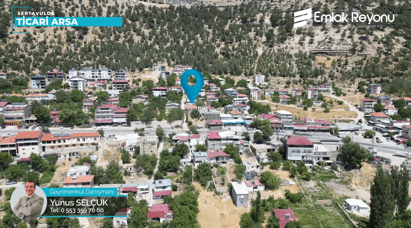 SERTAVUL'da CADDE CEPHELİ SATILIK TİCARİ ARSA