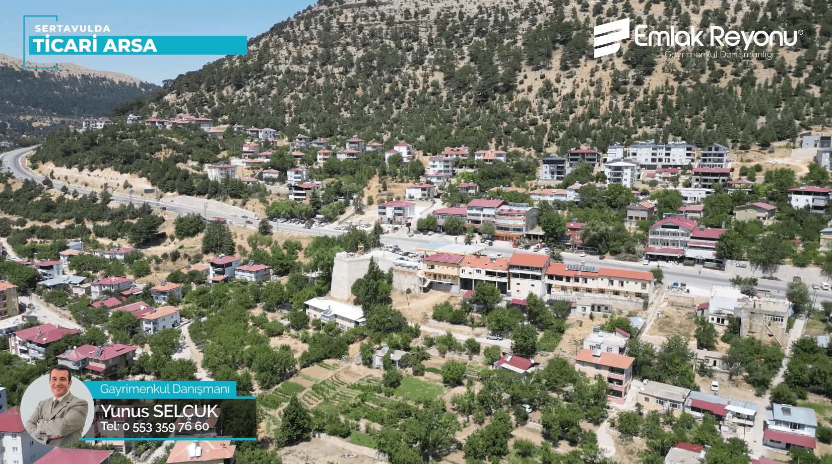 SERTAVUL'da CADDE CEPHELİ SATILIK TİCARİ ARSA