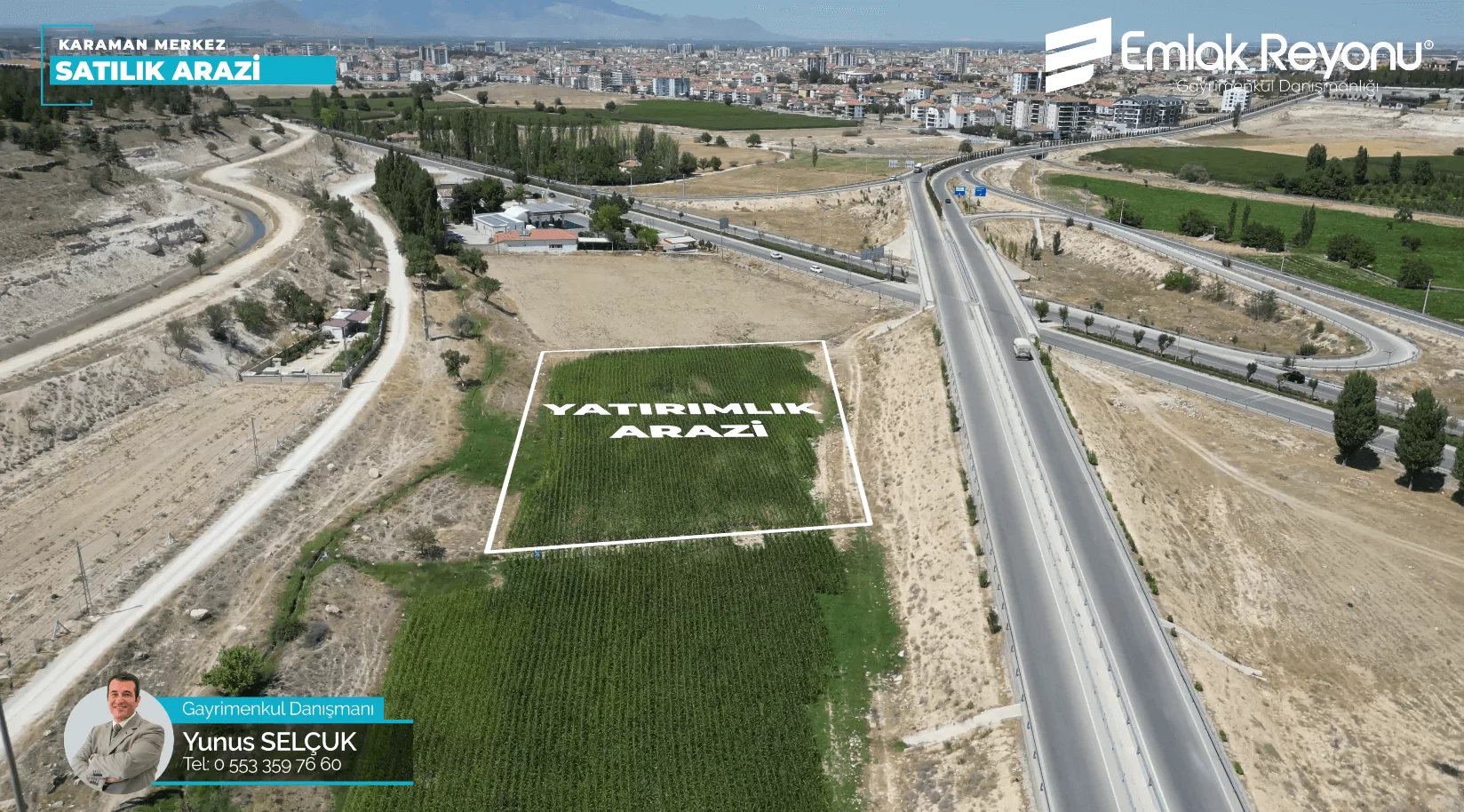 SİYAHSER MAH.de MUT YOLU CEPHELİ YATIRIMLIK ARSA