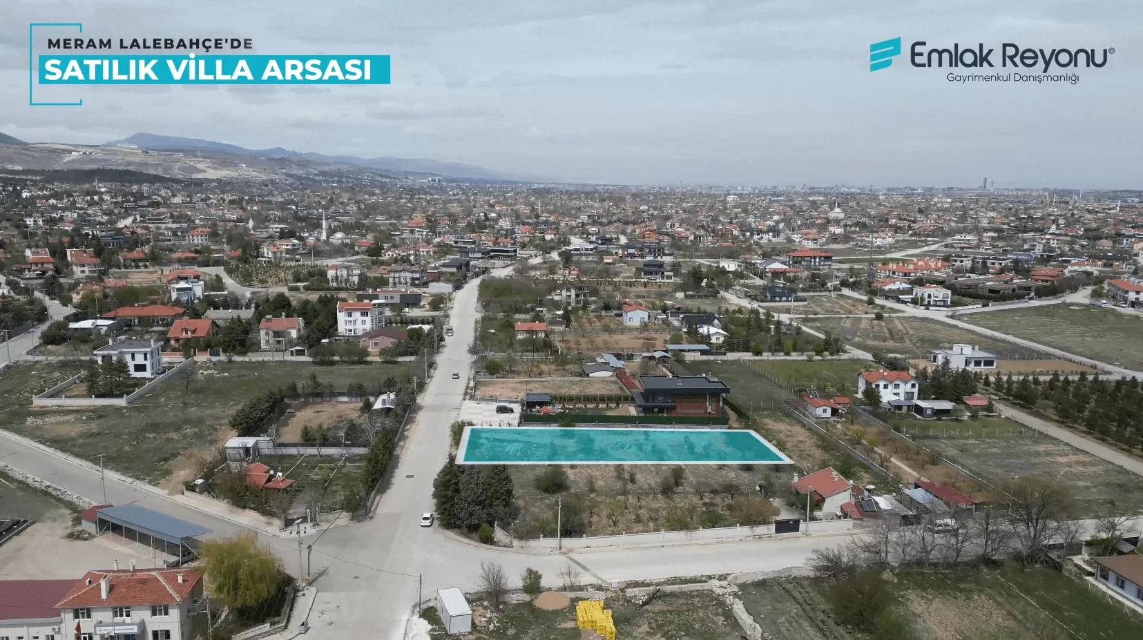 MERAM LALEBAHÇE'de VİLLA İMARLI SATILIK ARSA