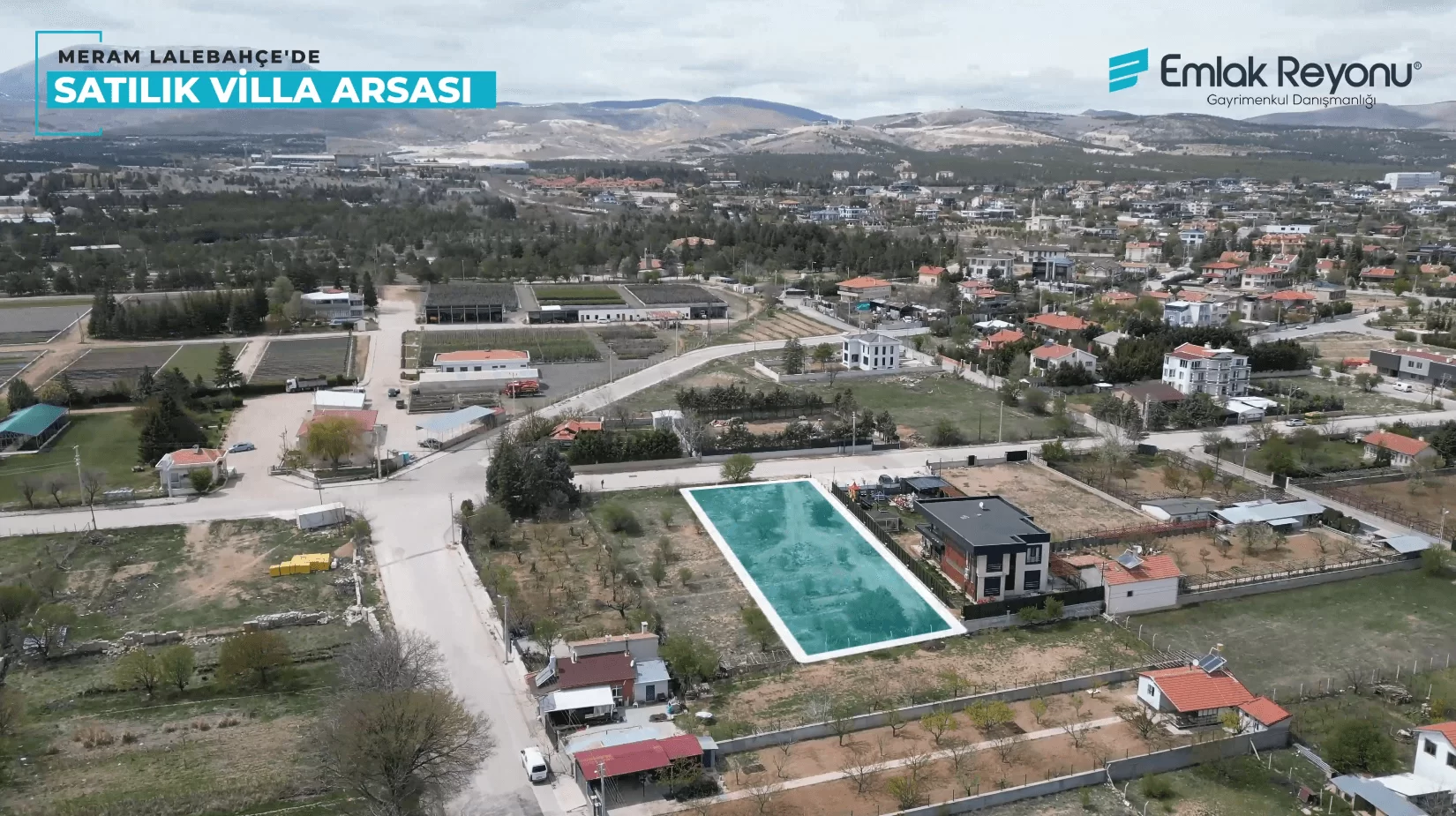 MERAM LALEBAHÇE'de VİLLA İMARLI SATILIK ARSA