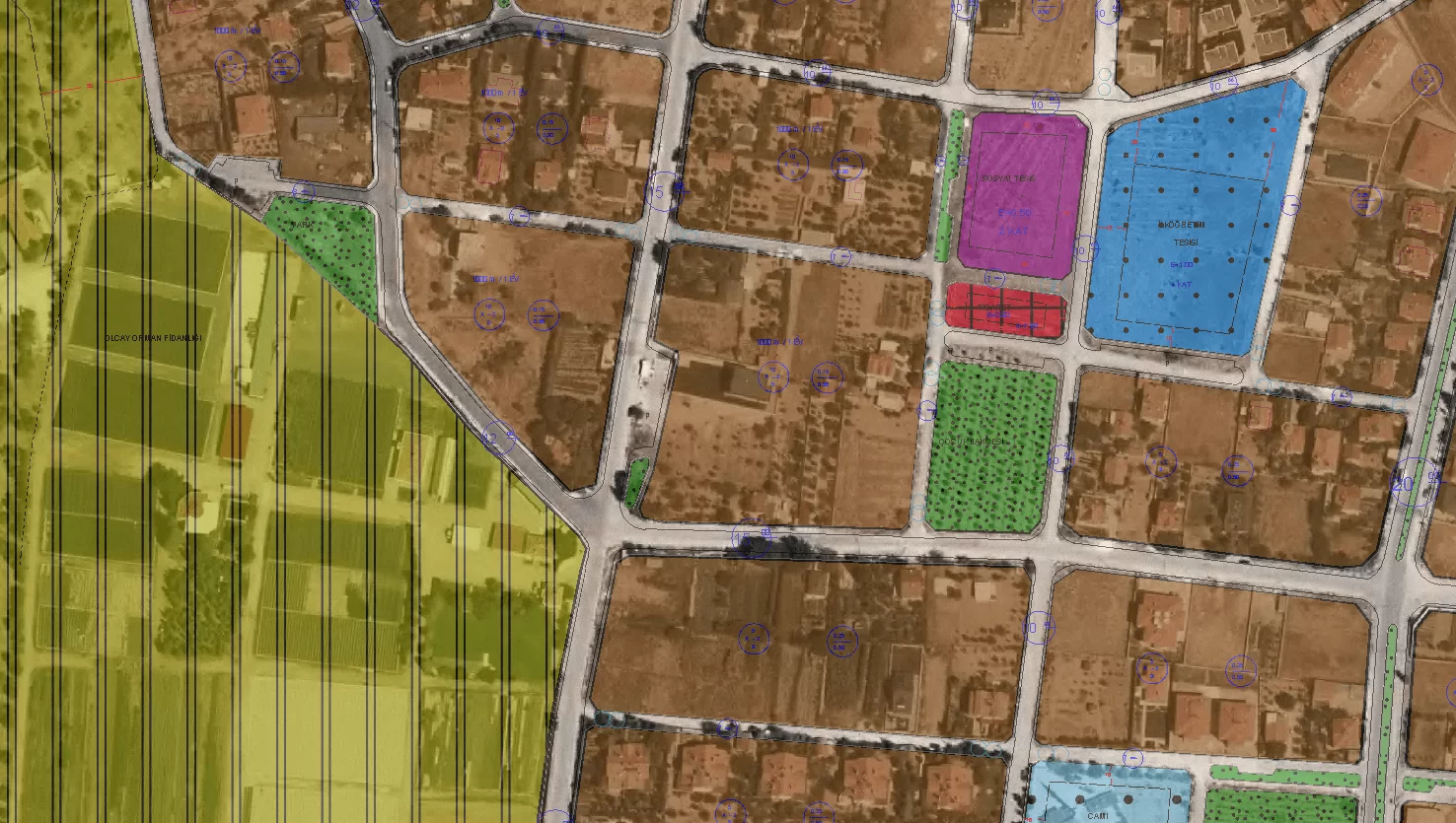 MERAM LALEBAHÇE'de VİLLA İMARLI SATILIK ARSA