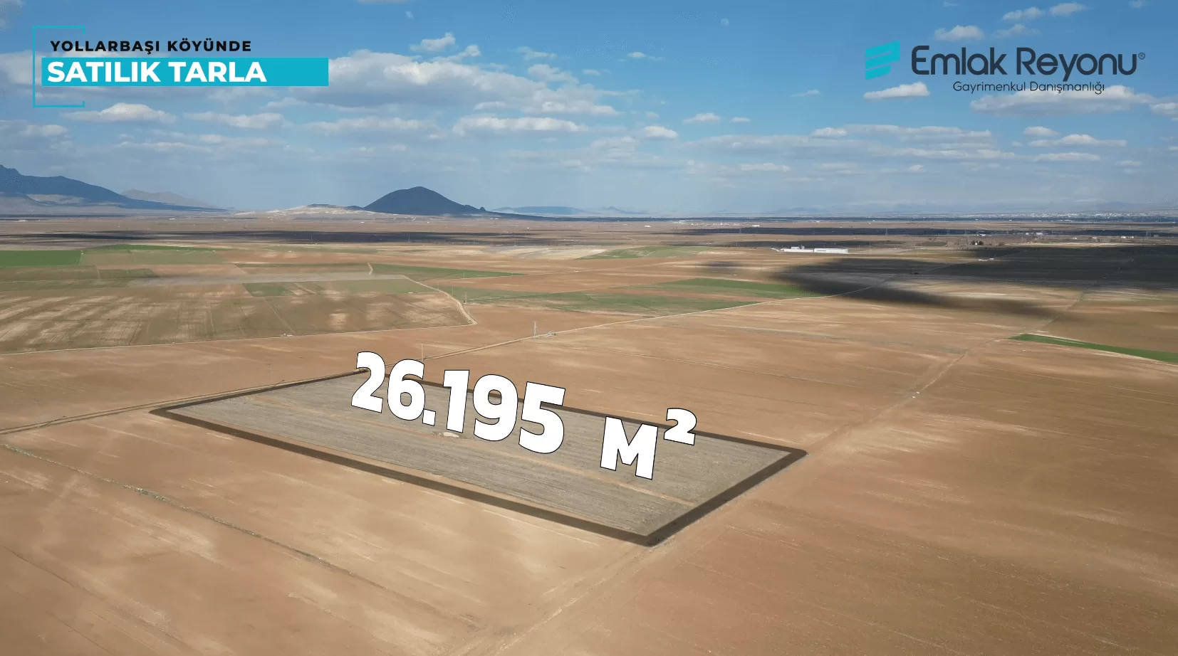 YOLLARBAŞINDA 26.200m² SATILIK TARLA