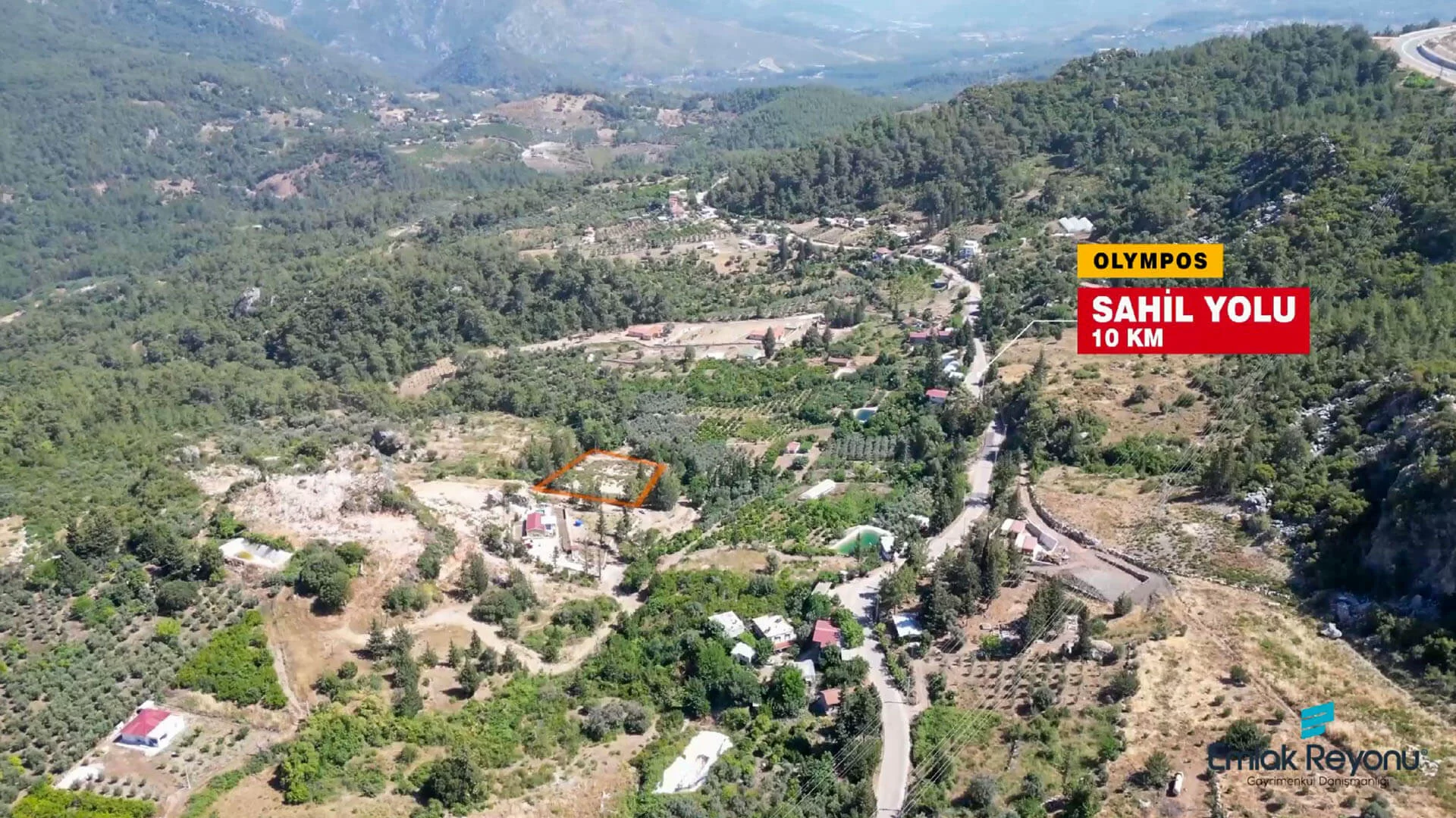 OLYMPOS ANTİK KENTE ve PLAJINA YAKIN SATILIK ARAZİ