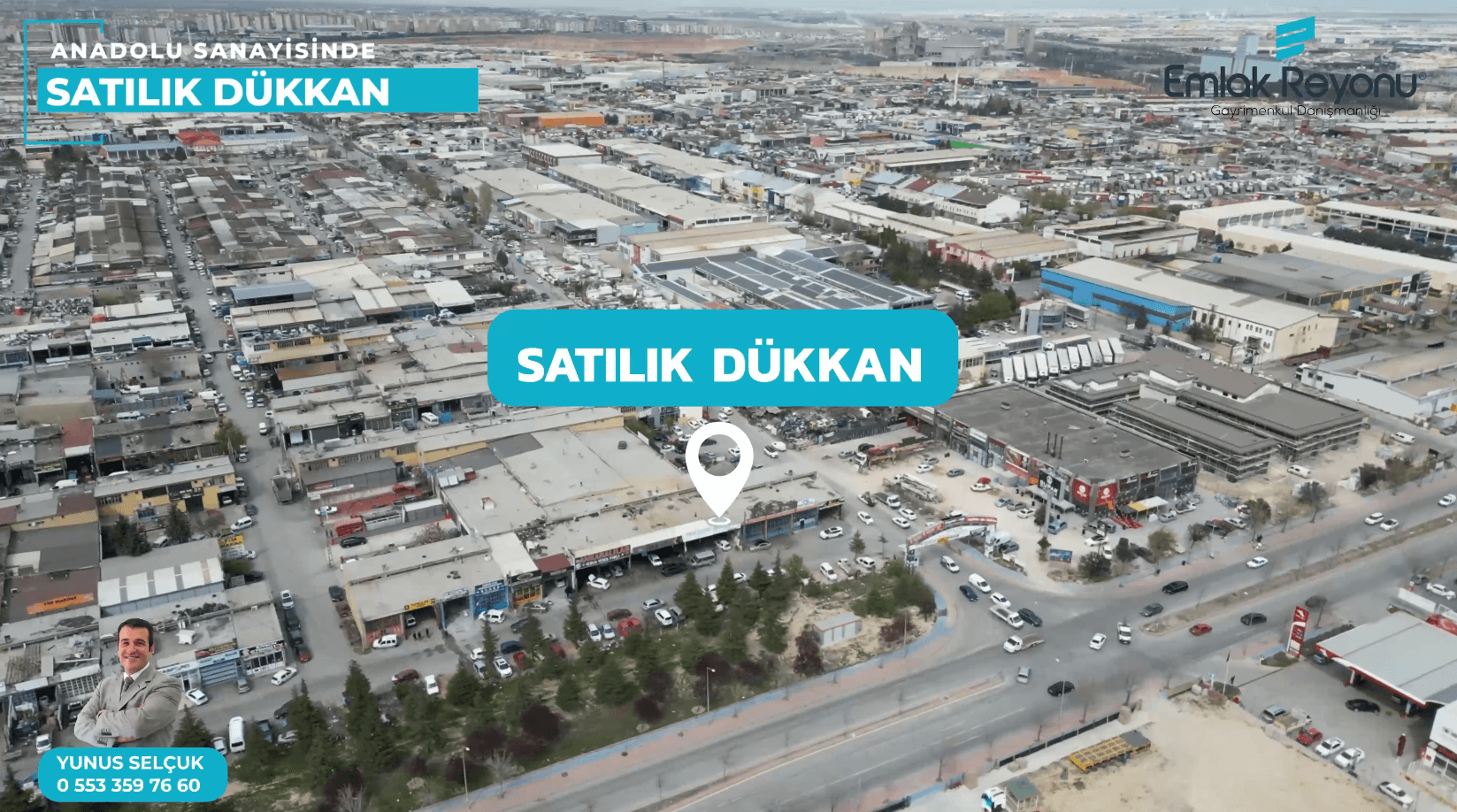 Konya Selçuklu Anadolu San.de Satılık Dükkan