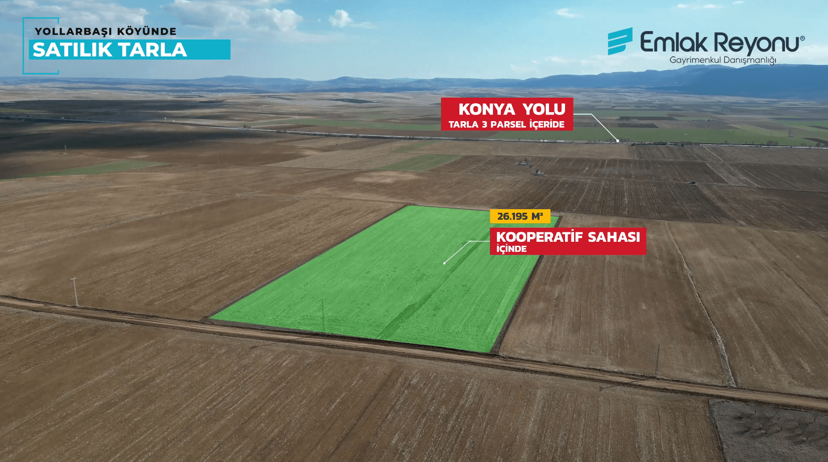 Yollarbaşında 10 Dönüm Satılık Tarla